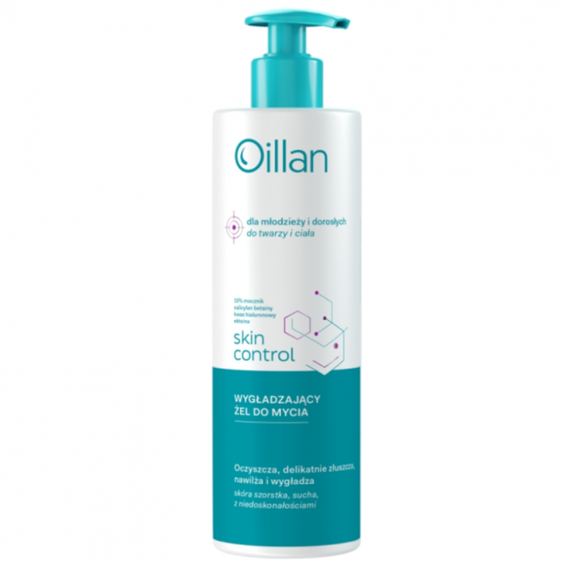 Oillan Skin Control Wygładzający żel do mycia ciała i twarzy, 400 ml