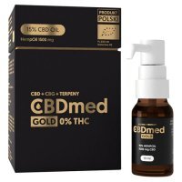 CBDMed olej konopny GOLD 15% 1500 mg + terpenty, 10 ml