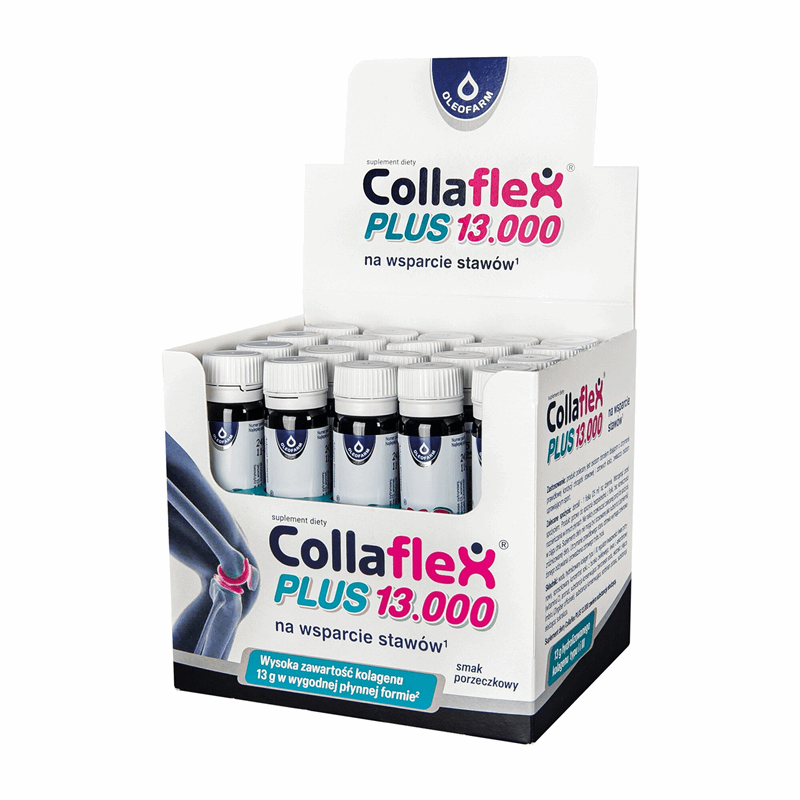 Oleofarm Collaflex Plus 13 000 Shot o smaku porzeczkowym 25 ml, 20 szt.