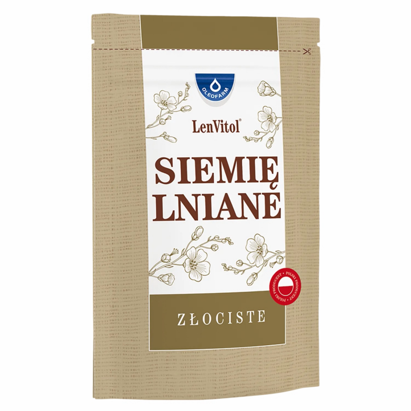 Oleofarm LenVitol Siemię lniane złociste, 450 g