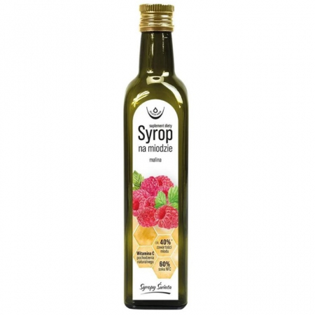 Oleofarm Syrop na miodzie malinowy, 250 ml