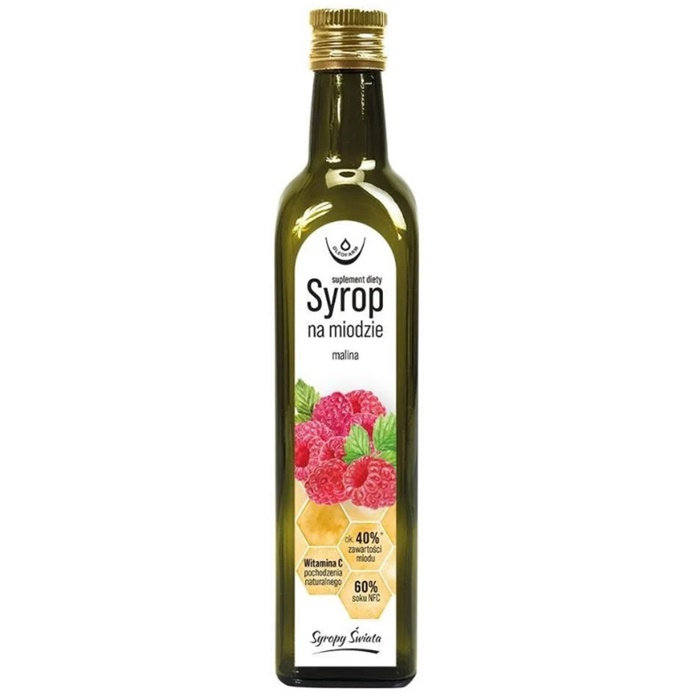 Oleofarm Syrop na miodzie malinowy, 250 ml