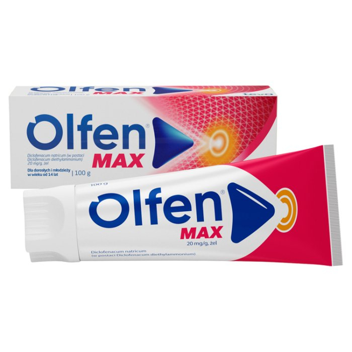 Olfen Max 20 mg/g żel na ból stawów i mięśni, 100 g