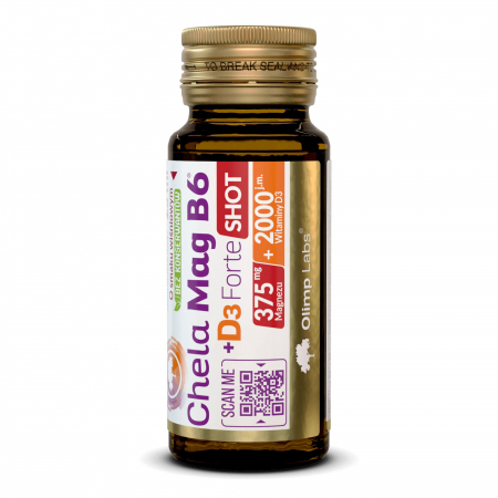 Olimp Chela-Mag B6+D3 Forte shot o smaku wiśniowym, 25 ml