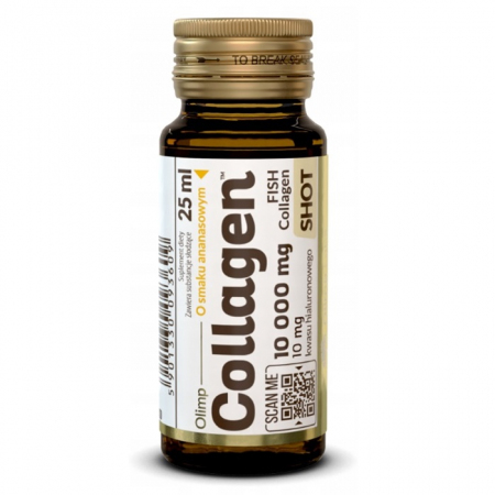 Olimp Collagen Shot z kolagenem o smaku ananasowym ampułka, 25 ml