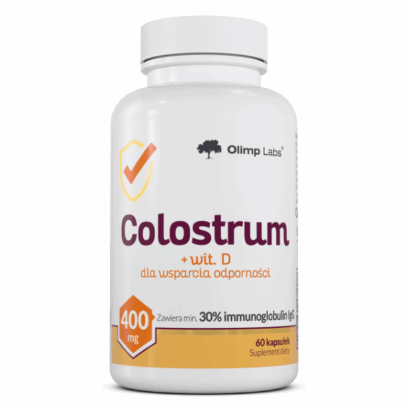 Olimp Colostrum 400 mg + wit. D kapsułki, 60 szt.