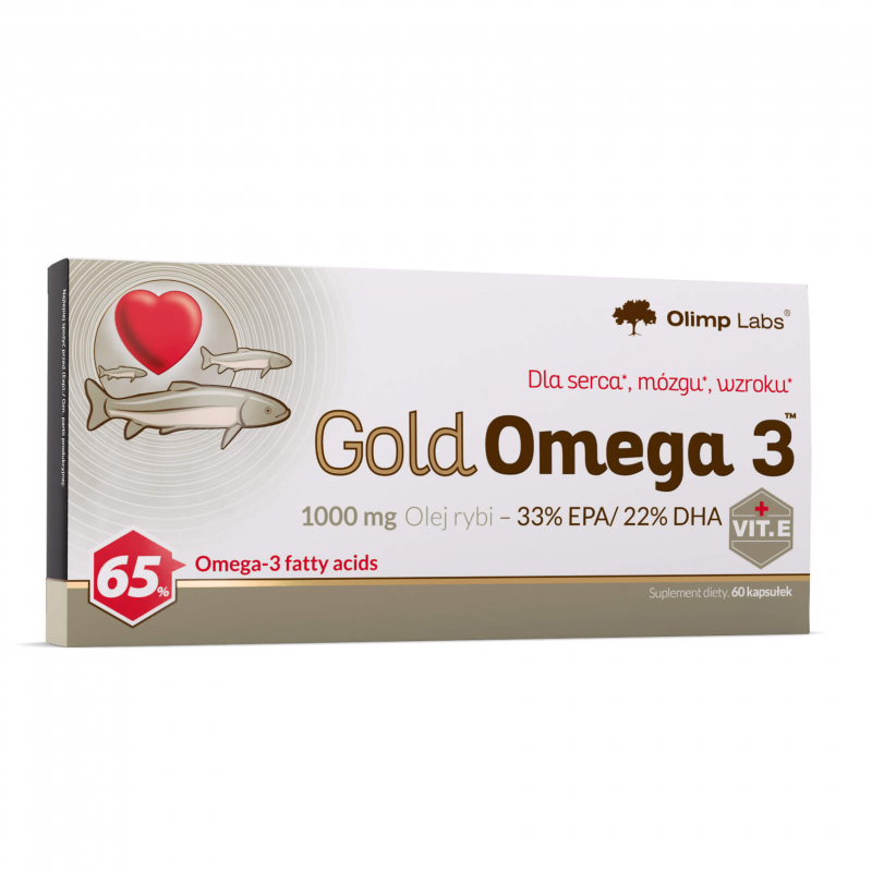Olimp Gold Omega 3 1000 mg kapsułki z olejem z ryb zimnowodnych, 60 szt.