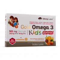 Olimp Gold Omega 3 Kids Gummies żelki o smaku tropikalnym, 30szt.
