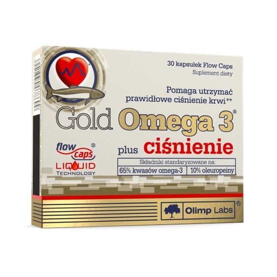 Olimp Gold Omega 3 Plus Ciśnienie kapsułki, 30 szt.