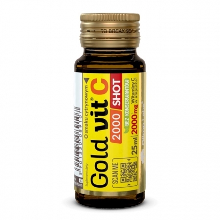 Olimp Gold-Vit C 2000 Shot płyn w ampułkach 25 ml smak cytrynowy, 1 szt.