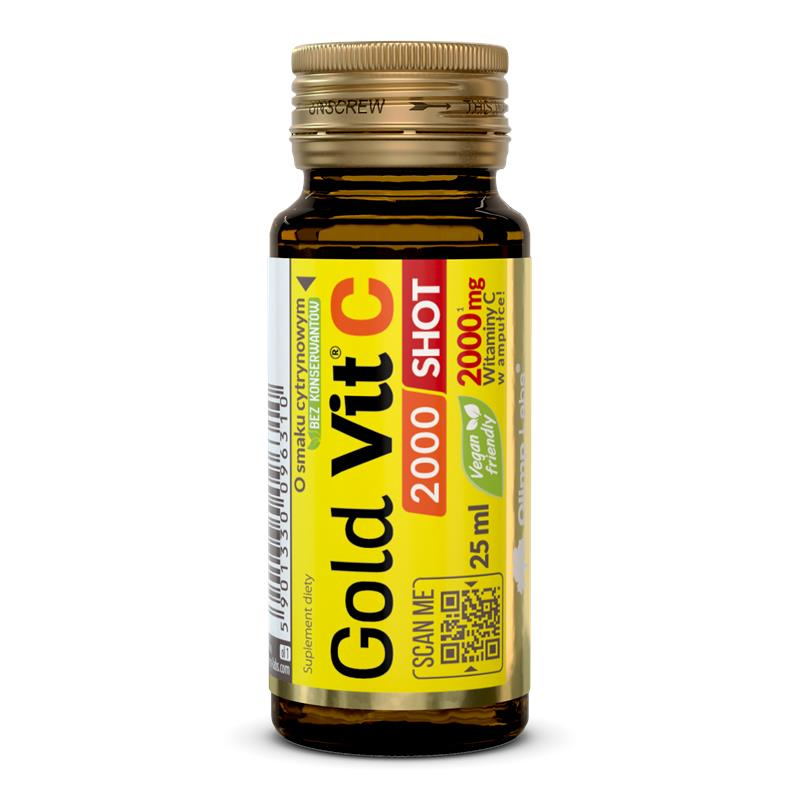 Olimp Gold-Vit C 2000 shot smak cytrynowy, 25 ml