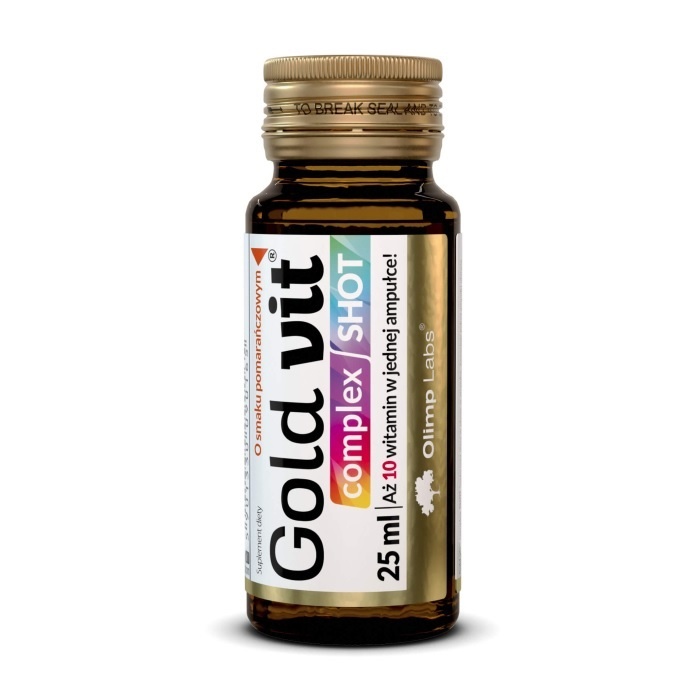 Olimp Gold-Vit Complex Shot o smaku pomarańczowym ampułka, 25 ml