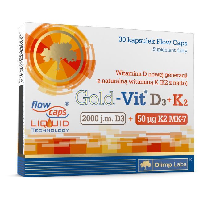 OLIMP Gold-Vit D3 2000 j.m.+ K2 30 kapsułek
