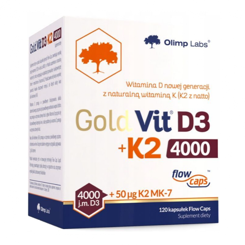 Olimp Gold-Vit D3+K2 4000 kapsułki, 120 szt.