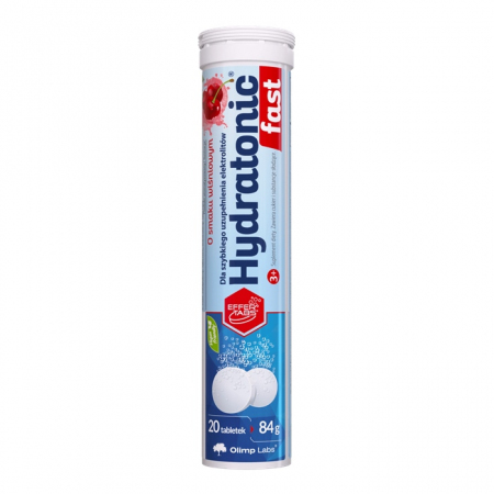Olimp Hydratonic Fast tabletki musujące o smaku wiśniowym, 20 szt.