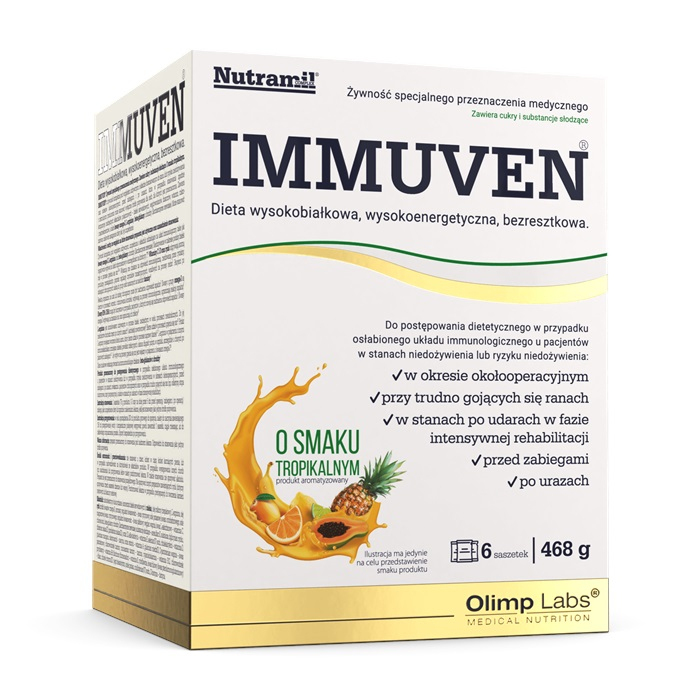 Olimp Immuven preparat odżywczy o smaku tropikalnym proszek, 468 g