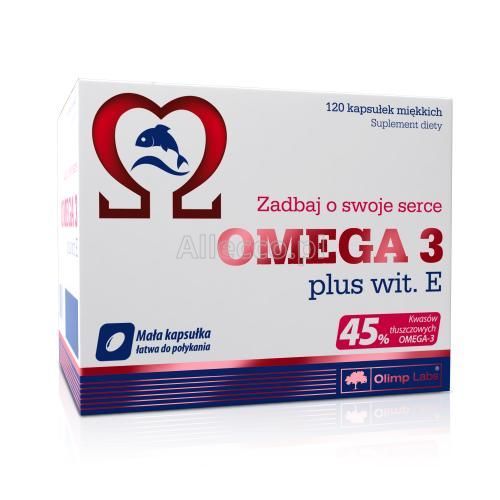 Olimp Omega 3 Plus Wit. E kapsułki, 120 szt.