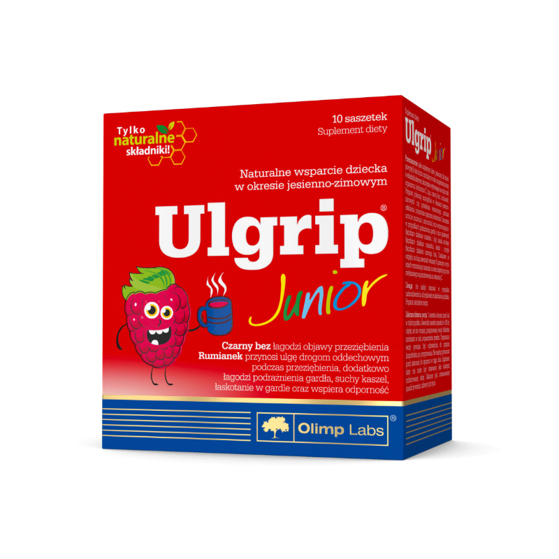 Olimp Ulgrip Junior malinowy saszetki, 10 szt.