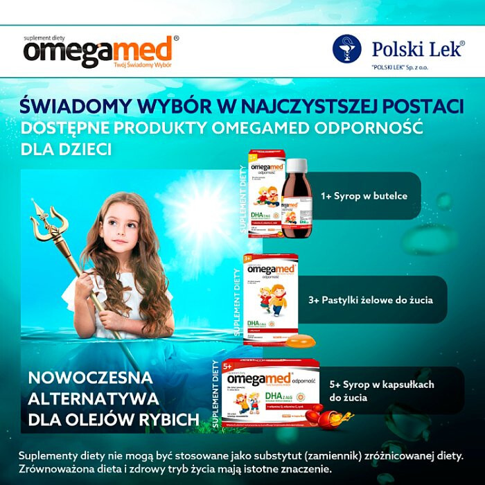 Omegamed 1+ Odporność płyn, 140 ml
