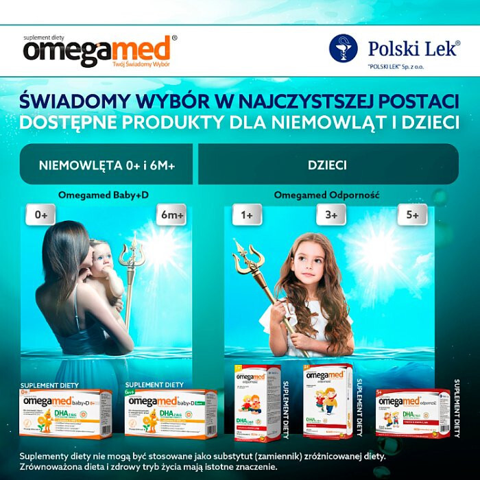 Omegamed Baby 0+ witamina D kapsułki twist off, 60 szt.