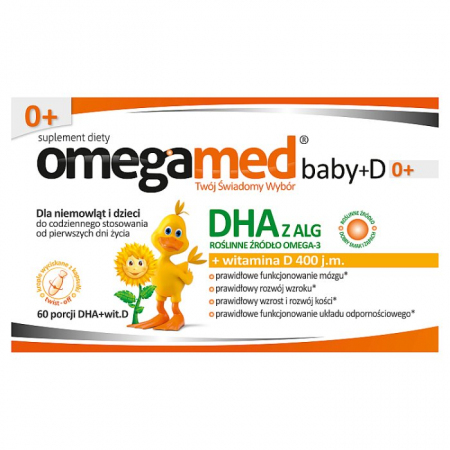 Omegamed Baby 0+ wit.D 60 kapsułek twist off