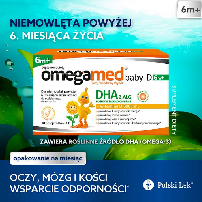 Omegamed Baby 6+ DHA+D kapsułki, 30 szt.