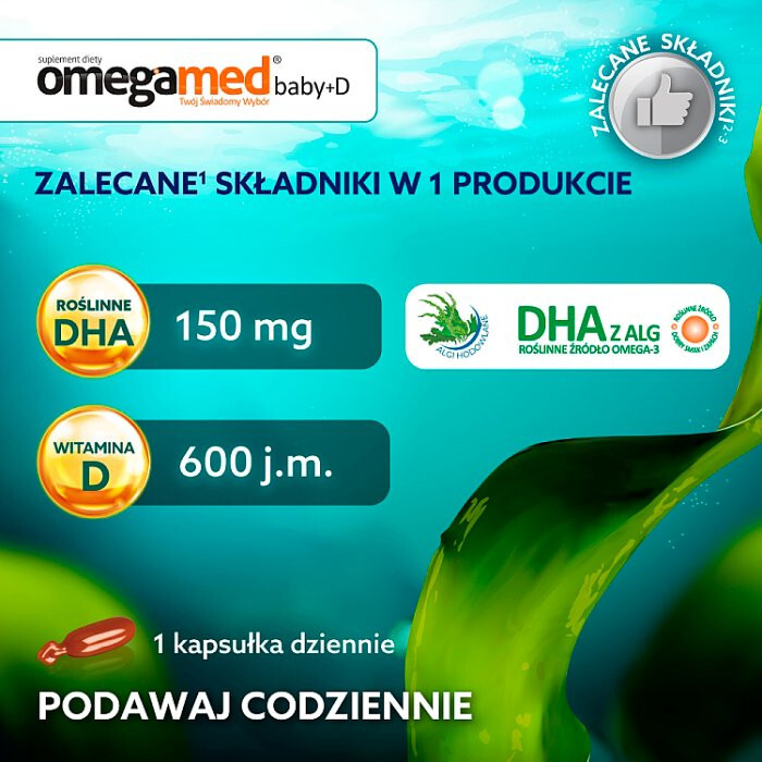Omegamed Baby 6+ DHA+D kapsułki, 30 szt.