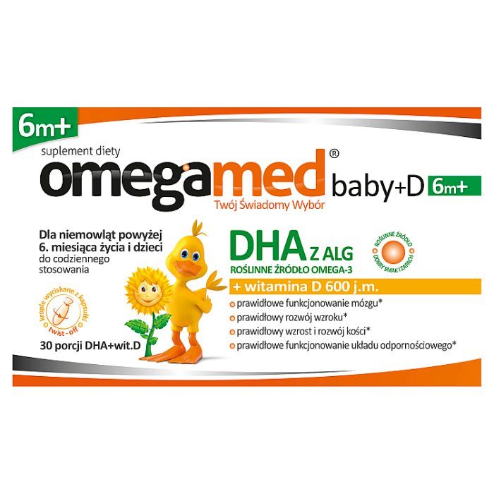 Omegamed Baby 6+ DHA+D kapsułki, 30 szt.