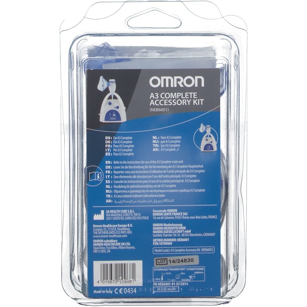 OMRON A3 COMPLETE Zestaw akcesoriów do nebulizatora 1 op