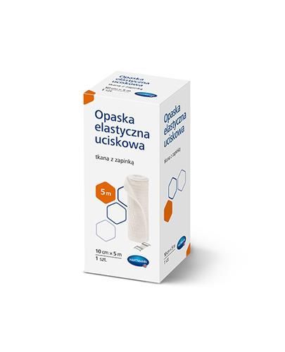 Opaska elastyczna uciskowa tkana z zapinką 5m x 10cm 1 szt.