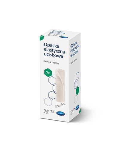 Opaska elastyczna uciskowa tkana z zapinką 5m x 12cm 1 szt.