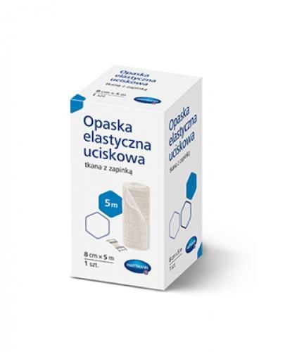 Opaska elastyczna uciskowa tkana z zapinką 5m x 8cm 1 szt.