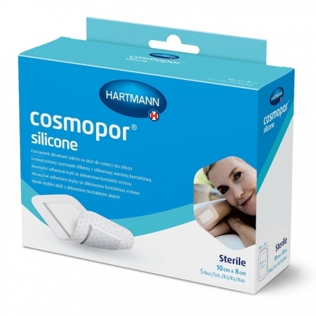 Opatrunek COSMOPOR Silicone 10 cm x 8 cm 5 szt.