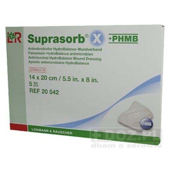 Opatrunek SUPRASORB X+PHMB 14x20 cm