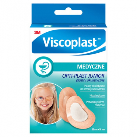 OPTI-PLAST JUNIOR Plastry okulistyczne 62mm x 50mm 10 szt.
