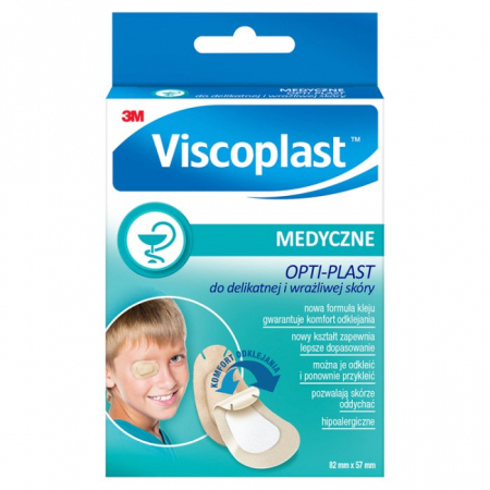 Opti-Plast Plaster na oko 80x57mm 10 sztuk