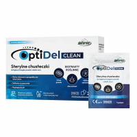 OptiDel Clean Sterylne chusteczki do higieny brzegów powiek i okolic oczu, 20 szt.