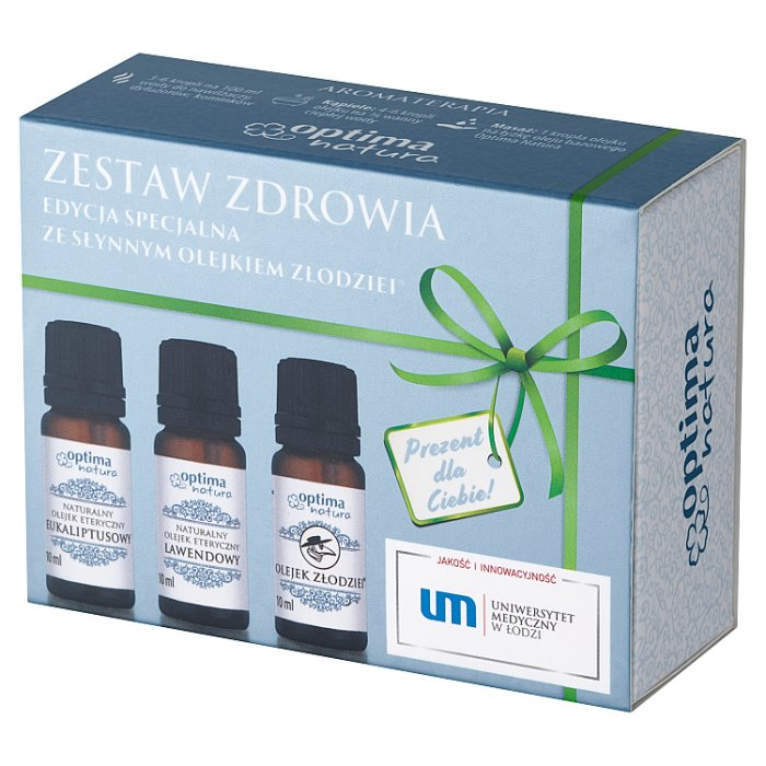 Optima Natura Olejek Eteryczny Zestaw Zdrowia, 3 x 10 ml