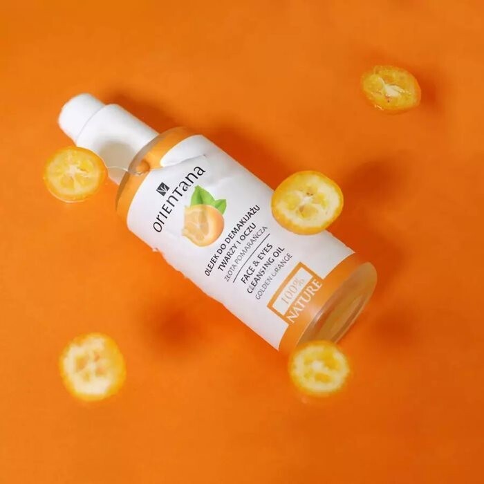 ORIENTANA Olejek do demakijażu twarzy i oczu Złota Pomarańcza 150 ml