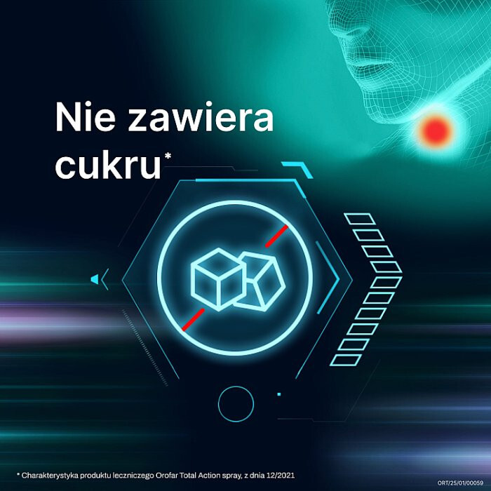 Orofar Total Action aerozol do stosowania w jamie ustnej 30 ml / Stany zapalne jamy ustnej