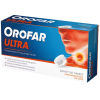 Orofar Ultra 8,75 mg pastylki twarde o smaku pomarańczowym, 24 szt.