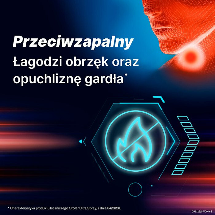 Orofar Ultra Spray 8,75 mg/dawkę aerozol do stosowania w jamie ustnej, 15 ml