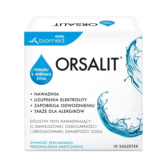 Orsalit 10 saszetek z proszkiem do sporządzenia roztworu