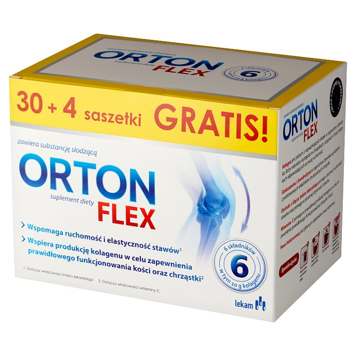 Orton Flex kolagen na stawy w saszetkach, 30 szt. + 4 szt.