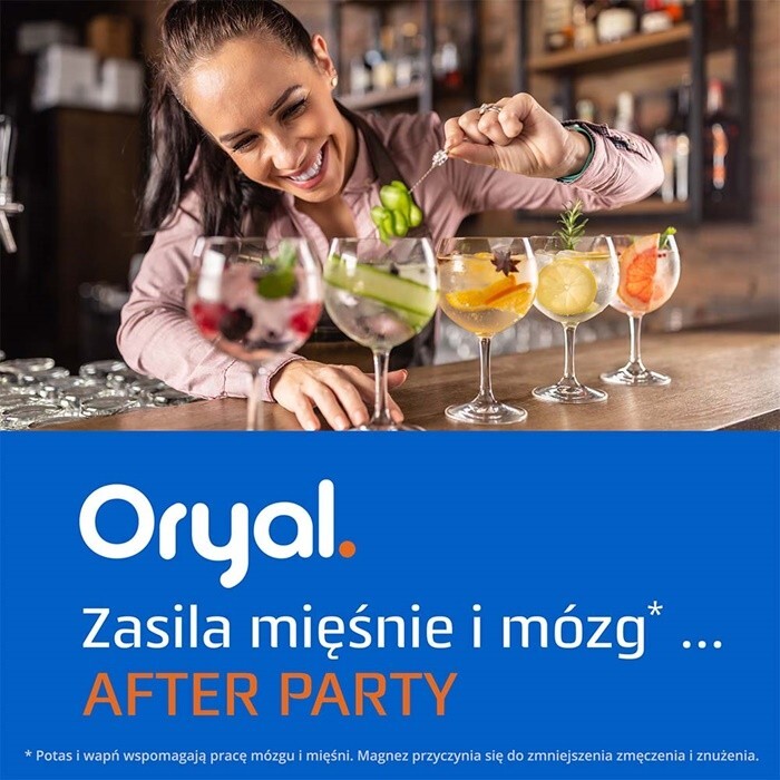 Oryal After Party (smak pomarańczowy) 18 tabletek musujących