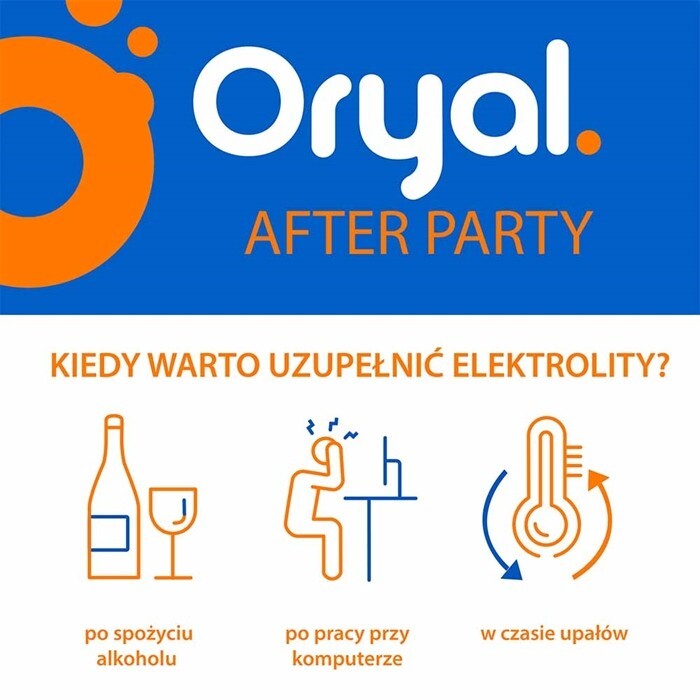 Oryal After Party (smak pomarańczowy) 18 tabletek musujących