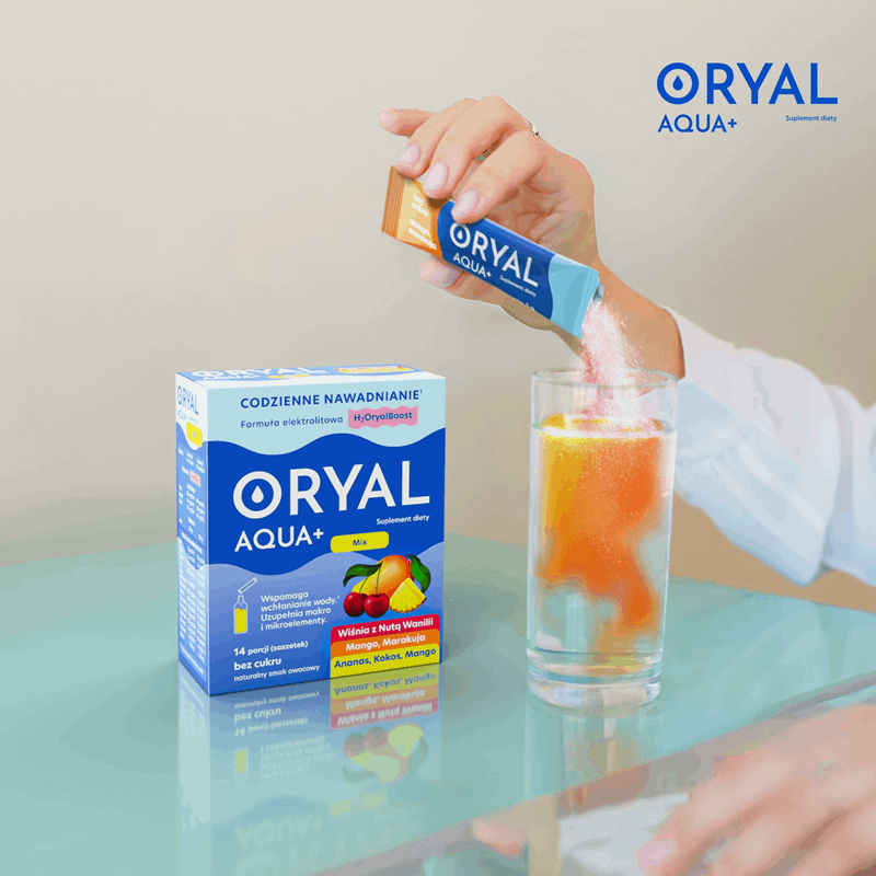 Oryal Aqua+ Mix saszetki, 14 szt.