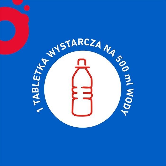 Oryal Max tabletki musujące o smaku malinowym, 15 szt.