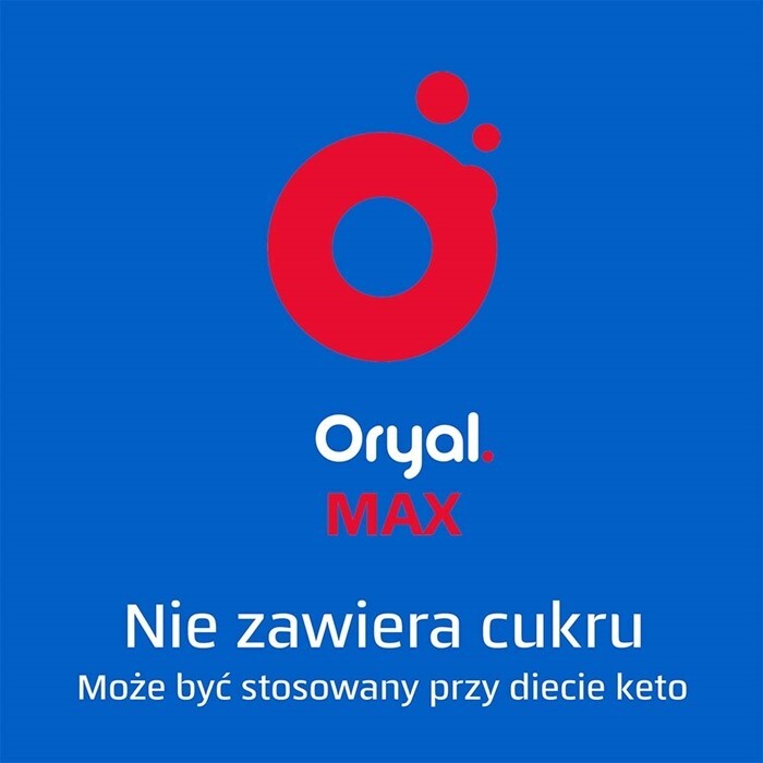 Oryal Max tabletki musujące o smaku malinowym, 15 szt.
