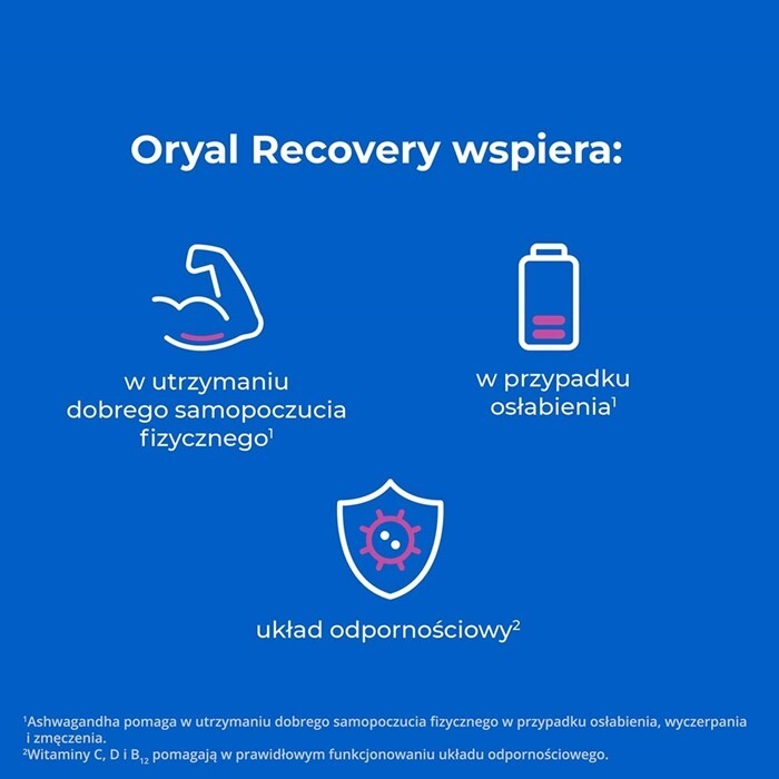 Oryal Recovery (smak owoców leśnych) 16 tabletek musujących